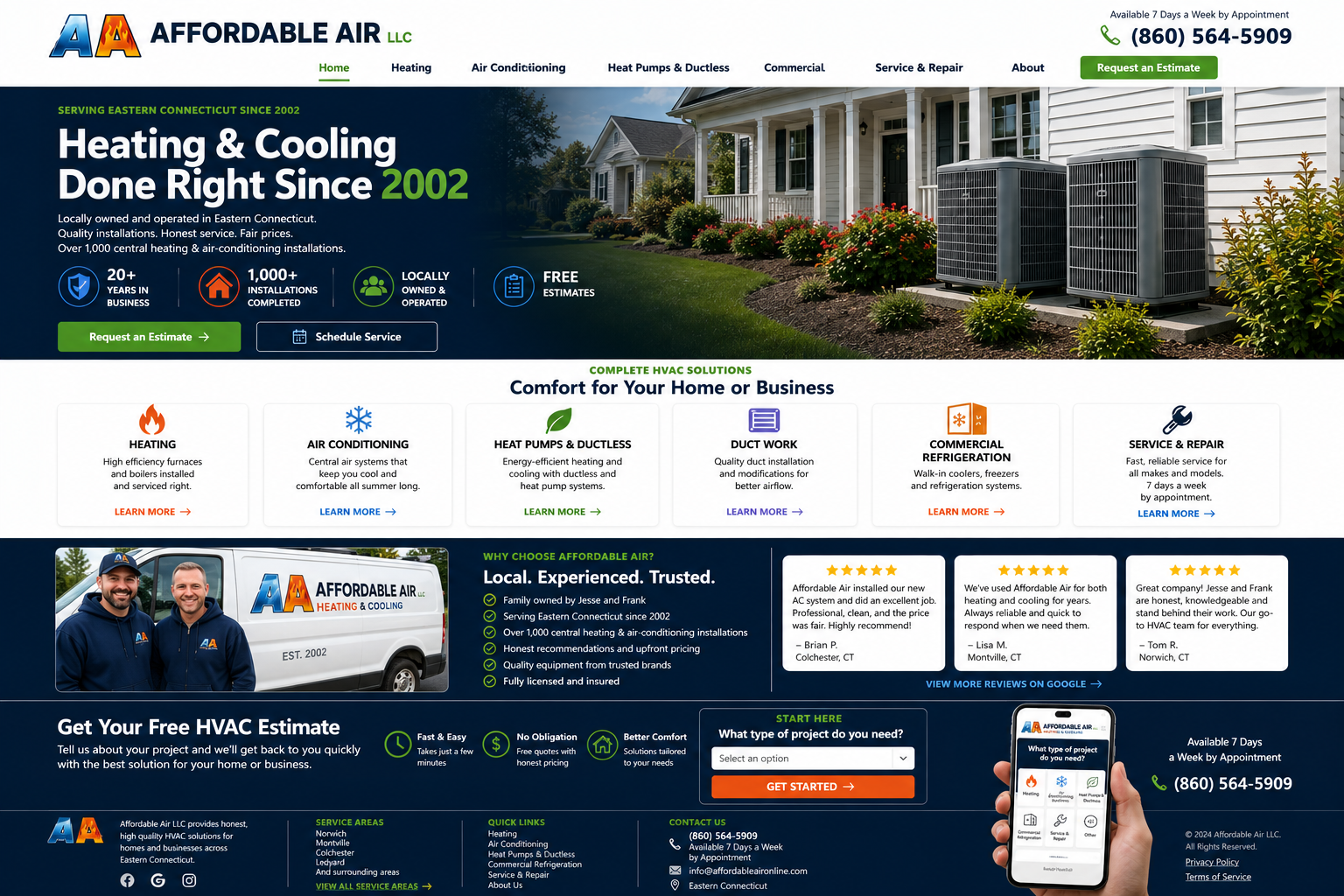 Affordable Air website